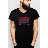 Qivi Ensiferum Unsung Heroes Baskılı Siyah Erkek Örme T-shirt
