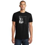 Qivi Eric Clapton Ain't Gonen Give Baskılı Siyah Erkek Örme T-shirt