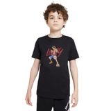 QIVI Erkek Çocuk Siyah Anime Onepiece Luffy Baskılı T-Shirt SFK0518-COCTS