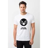 Qivi Evangelion Matarael Baskılı Beyaz Erkek Örme Tshirt - XL