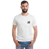 Qivi Fight Club Göğüs Baskılı Beyaz Erkek T-shirt