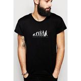 Qivi Force Evolution Baskılı Siyah Erkek Örme T-shirt