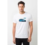 Qivi Ford Focus Rs Baskılı Beyaz Erkek T-shirt