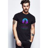 Qivi Fortine Battle Royale Baskılı Siyah Erkek Örme T-shirt