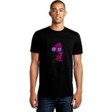 Qivi Freddie Mercury Baskılı Siyah Erkek Örme T-shirt