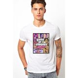 Qivi Game Of Thrones Comic Baskılı Beyaz Erkek Örme Tshirt