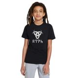 Qivi Göktürk Türk Teşkilatı Mahsusa Baskılı Unisex Çocuk Siyah T-shirt
