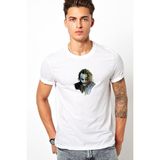 Qivi Joker Baskılı Beyaz Erkek T-shirt