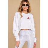Qivi Kadın Örme Sweatshirt Uzun Kol CKB0138-KDNCR, M