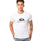 Qivi Kamera Baskılı Beyaz Erkek T-shirt