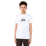 Qivi Kamera Baskılı Beyaz Unisex Çocuk T-shirt