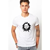 Qivi La Case De Papel El Profesor Baskılı Beyaz Erkek T-shirt