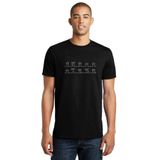 Qivi La Linea Trt Cizgi Adam Dance Baskılı Siyah Erkek Örme T-shirt