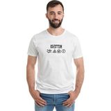 Qivi LED Zeppelin 4lü Logo Baskılı Beyaz Erkek Örme T-shirt - XL