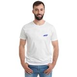 Qivi Leon Far Baskılı Beyaz Erkek T-shirt