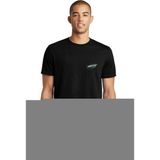 Qivi Leon Far Baskılı Siyah Erkek Örme T-shirt
