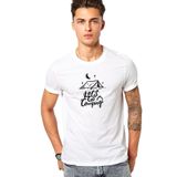 Qivi Lets Go Camping Baskılı Beyaz Erkek T-shirt