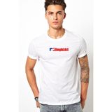 Qivi Limp Bizkit Logo Baskılı Beyaz Erkek T-shirt
