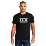 Qivi Lucifer Lux Night Club La Baskılı Siyah Erkek Örme T-shirt
