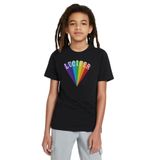 Qivi Lucifer Rising Baskılı Siyah Unisex Çocuk T-shirt