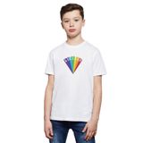 Qivi Lucifer Rising Baskılı Unisex Çocuk Beyaz T-shirt