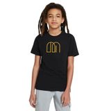 Qivi Mamamoo Logo Baskılı Siyah Unisex Çocuk T-shirt