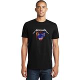 Qivi Metallica Concert Sioux Falls Rock Metal Baskılı Siyah Erkek Örme T-shirt