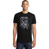 Qivi Metallica Hartwall Arena Finland 2018 Rock Baskılı Siyah Erkek Örme T-shirt