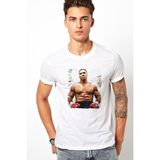 Qivi Mike Tayson Baskılı Beyaz Erkek T-shirt