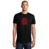 Qivi Model Army We Love The World Baskılı Siyah Erkek Örme T-shirt
