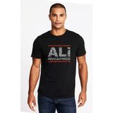 Qivi Mohamed Ali Run DMC Baskılı Siyah Erkek Örme T-shirt