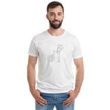 Qivi Monkeys Do I Wanna Know Baskılı Beyaz Erkek T-shirt