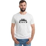 Qivi My Girl is Stronger Baskılı Beyaz Erkek T-shirt