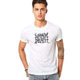 Qivi Napalm Death Baskılı Beyaz Erkek T-shirt