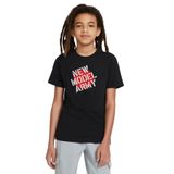 Qivi Naruto Anime Behemoth Baskılı Unisex Çocuk Siyah T-shirt
