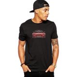 Qivi Nissan 240SX Silvia Baskılı Siyah Erkek Örme T-shirt