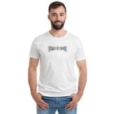 Qivi Of Filth Logo Baskılı Beyaz Erkek Örme T-shirt
