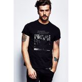 Qivi Öğretmenler Günü Gelecek Sizin Eserinizdir Atatürk Baskılı Siyah Erkek Örme T-shirt