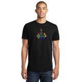 Qivi Overwatch Girls Save Day Baskılı Siyah Erkek Örme T-shirt