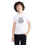 Qivi Paramore Baskılı Unisex Çocuk Beyaz T-shirt