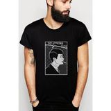 Qivi Peaky Blinders So Fucking Close Baskılı Siyah Erkek Örme T-shirt