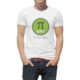 Qivi Pi Day Green Baskılı Beyaz Erkek T-shirt