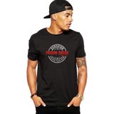 Qivi Prison Break Cerfified Baskılı Siyah Erkek Örme T-shirt