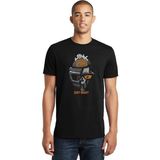Qivi Pubg İskelet Skull Baskılı Siyah Erkek Örme T-shirt