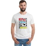 Qivi Pubg Karısık Baskılı Beyaz Erkek T-shirt