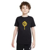 Qivi Pubg Kurukafa Tava Baskılı Siyah Unisex Çocuk T-shirt