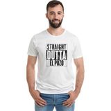 Qivi Pubg Straıght Outta El Pozo Baskılı Beyaz Erkek T-shirt
