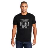 Qivi Pubg Straight Outta Impala Baskılı Siyah Erkek Örme T-shirt
