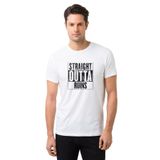 Qivi Pubg Straıght Outta Ruıns Baskılı Beyaz Erkek T-shirt
