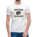Qivi Pubg Winner 3 Lvl Kask Baskılı Beyaz Erkek Örme Tshirt - XS